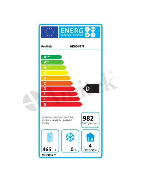 Armadio Frigo Acciaio Inox GN2/1 - AK654TN