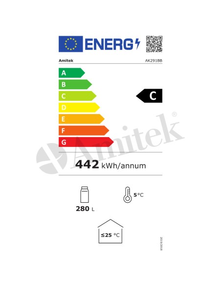 Frigo Retrobanco Orizzontale 3 Porte Battenti - AK291BB