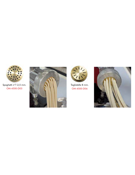Torchio Pasta Elettrico con Inverter Elica Ottone 370 W - OM4740