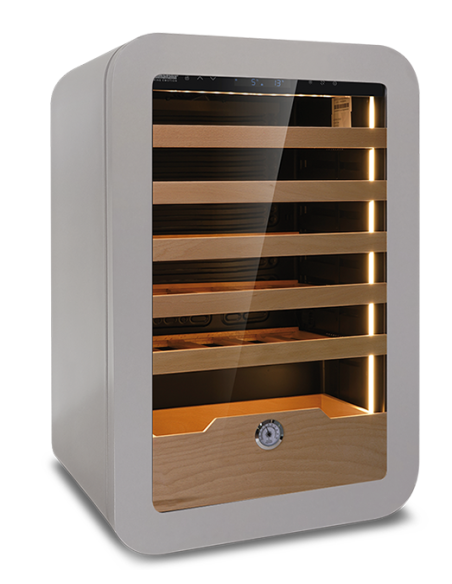 Cantinetta Vino Grigia Mensole Legno - VINARIUS40GRY