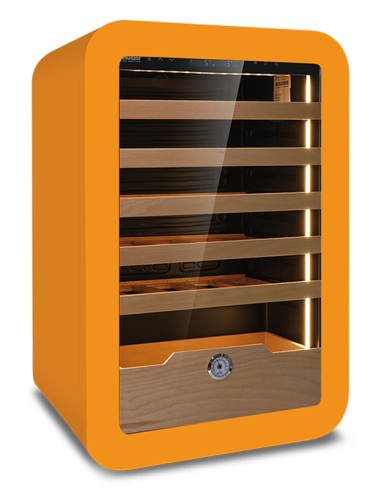 Cantinetta Vino Arancione VINARIUS40ORN Mensole Legno