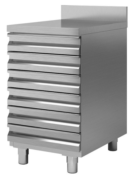 Cassettiera Palline Pizza - 6 Cassetti - Dim: 50x70x85h - CP6VT