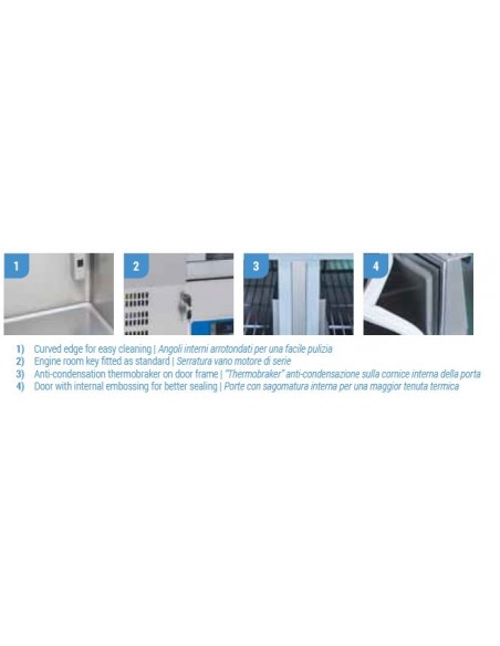 Saladette Refrigerata 3 Porte Gastronorm Top Inox - CRX93A