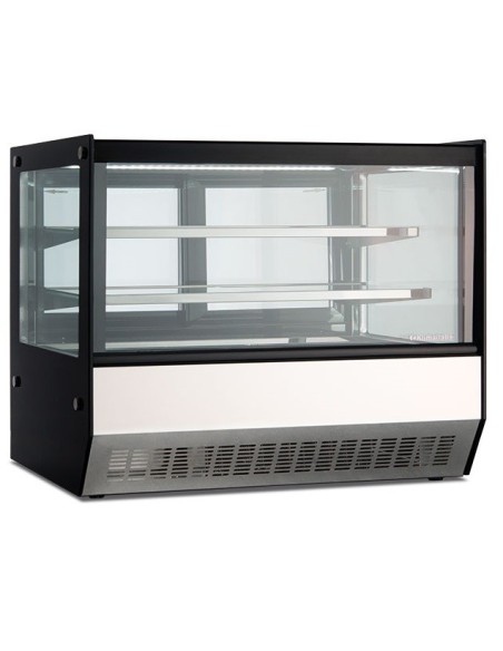 Vetrina Refrigerata Sopra Banco - 2 Mensole in Vetro - DLX90