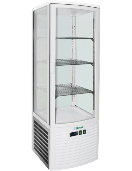 Frigo Vetrina Verticale Bianca 4 Lati Vetro - G-LSC235
