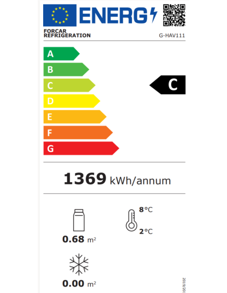 Vetrina Refrigerata da Banco Porta Scorrevole 150 Lt - G-HAV111