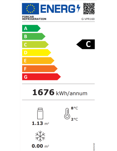 Vetrina Refrigerata da Banco - Vetro Curvo - G-VPR160