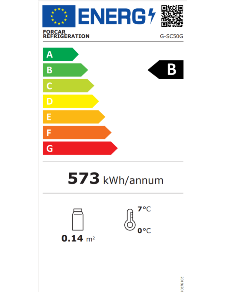 Frigobar da Banco con Porta Vetro - G-SC50G