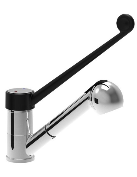 Rubinetto Miscelatore Monocomando con Doccetta Estraibile - RBT210E