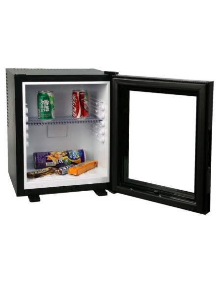 Minibar Hotel Nero Porta Vetro Super Silenzioso 28 Litri - E28VN
