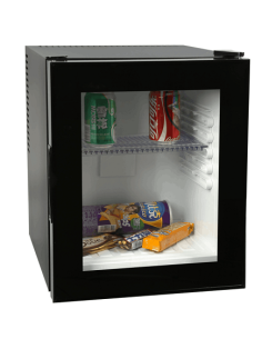 Minibar Hotel Nero Porta Vetro Super Silenzioso 28 Litri - E28VN