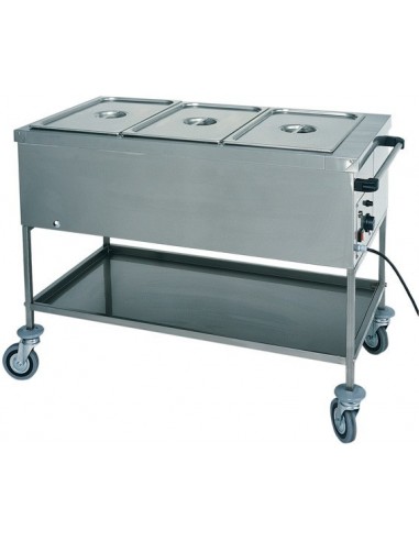 Carrello Termico Bagnomaria Inox - Capacità 3xGN1/1 - CT1760