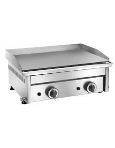Fry Top a Gas Doppio da Banco Piano Cottura Liscio 585x400x80 mm