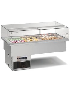 Vetrina Pasticceria Incasso ARMONIA64/2TEKA Piano Inox 61x85 cm