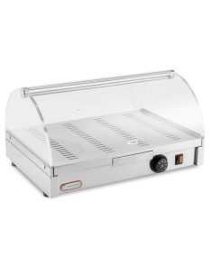 Vetrina Riscaldata Bar da Banco 1 Piano Rotonda - VEC510R INOX