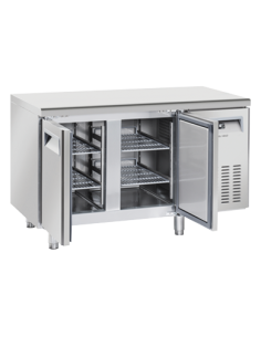 Banco Refrigerato Congelatore Acciaio Inox GN 2 Porte - QN2100