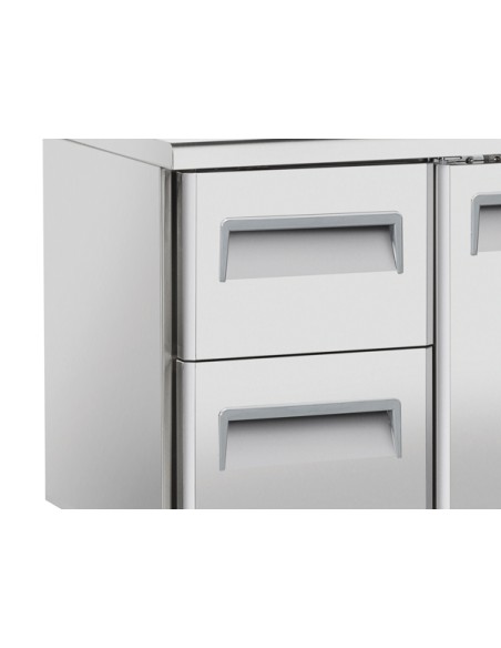 Tavolo Refrigerato 2 Porte per Vassoio 325x410 mm - SR2100