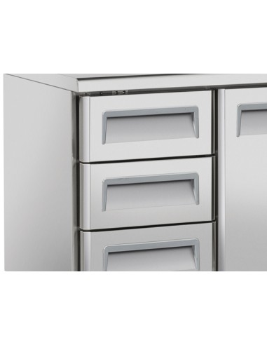 Tavolo Refrigerato 2 Porte per Vassoio 325x410 mm - SR2100