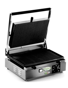 Piastra Elettrica in Ghisa con Piano Rigato - PCORTS