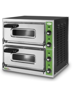 Forno Pizza Elettrico Diametro Pizza 50 cm - 2 Camere Cottura - B7+7