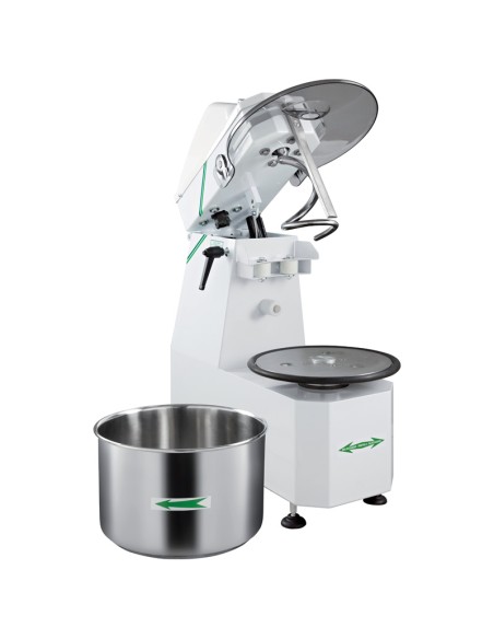 Impastatrice a Spirale Testa Sollevabile Vasca Estraibile 32lt - 25SR
