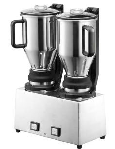 Frullatore con Doppio Bicchiere Inox 2 Lt a Due Velocità