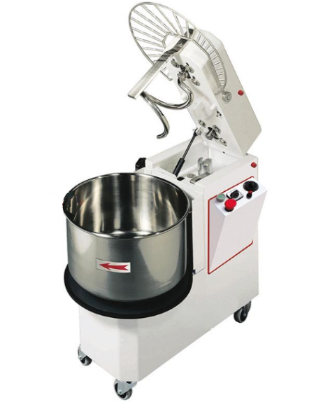 Impastatrice a Spirale Testa Ribaltabile Vasca Estraibile 33Lt - IR33
