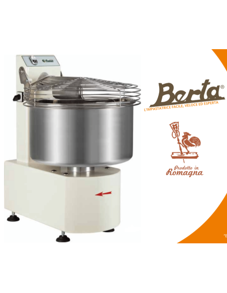 Impastatrice a Spirale 1 Velocità Capacità 32 Lt - BERTA25