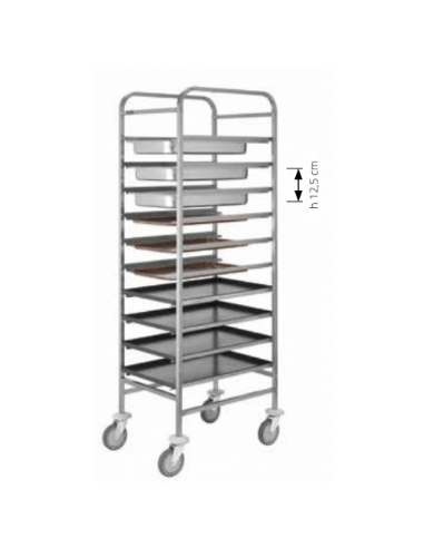 Carrello Portateglie Capacità 10 GN1/1 Teglie 60x40 - CA1650