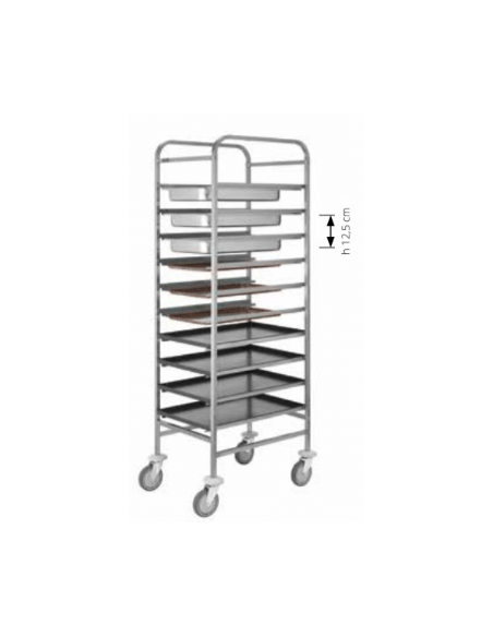 Carrello Portateglie Capacità 10 GN1/1 Teglie 60x40 - CA1650