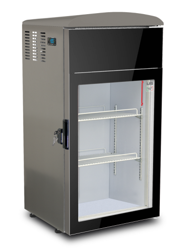 Congelatore da Banco per Gelati Colore Grigio Porta Vetro