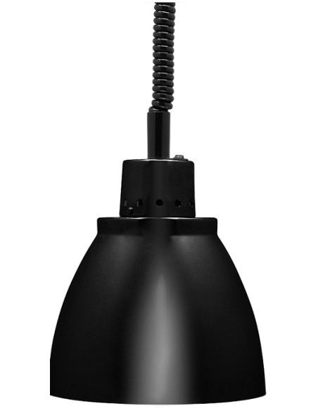 Lampada Riscaldante Alimenti - Alluminio Nero - Luce Rossa - NB25R
