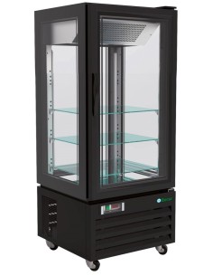 Frigo Vetrina Ventilata Negativa Verticale G-LDC65B 4 Lati Vetro