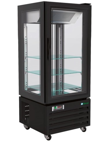 Frigo Vetrina Ventilata Negativa Verticale G-LDC65B 4 Lati Vetro