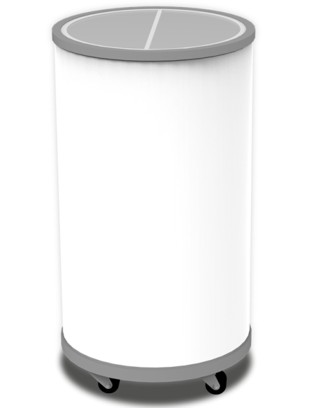 Frigorifero Pozzetto Rotondo Bianco 54Lt Diametro 451x880h mm