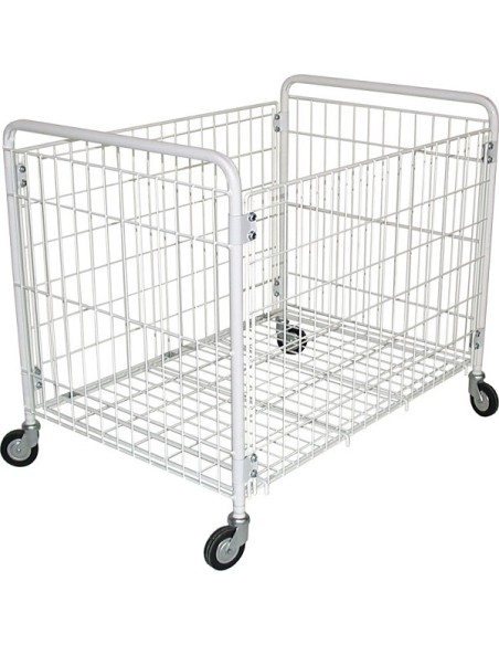 Carrello Porta Biancheria Bianco Rinforzato con Sacco - CA1584