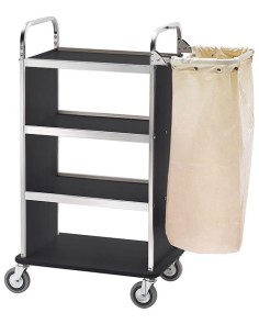 Carrello Portabiancheria Carbon 4 Ripiani in Laminato - CA1505 CA