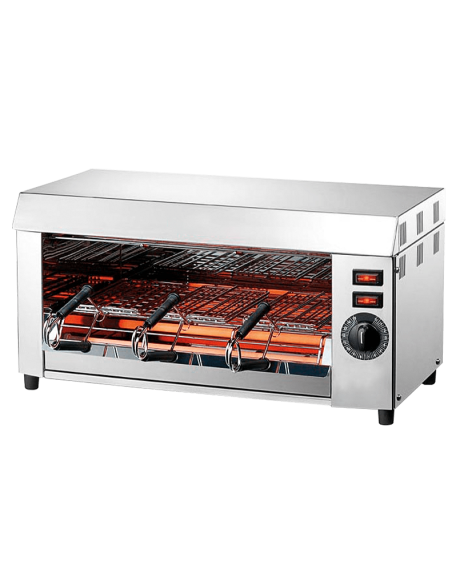 Tostiera Acciaio Inox 3 Pinze Resistenze in Acciaio - FO2069