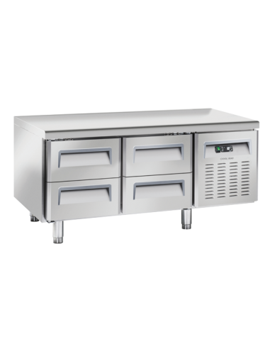 Tavolo Refrigerato Gastronorm Acciaio Inox 2 Sportelli - UGN2140