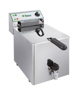 Friggitrice Elettrica con Rubinetto Capacità Olio 10 Lt - FR10RN
