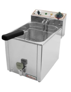 Friggitrice Elettrica da Banco FR10 Rubinetto Capacità Olio 10 Lt