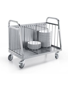 Carrello Porta Piatti Inox - Portata 40 kg - MSD