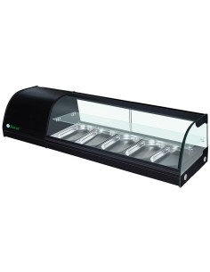 Vetrina Refrigerata Tapas Nera Capacità 5 Gastronorm - G-TS1500