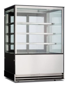 Vetrina Pasticceria 3 Ripiani 4 Lati Vetro 460 Lt DELUXE93PSV