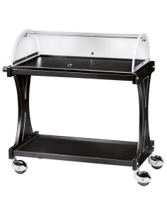 Carrello Servizio Legno con Cupola Colore Carbon - CL2255CA