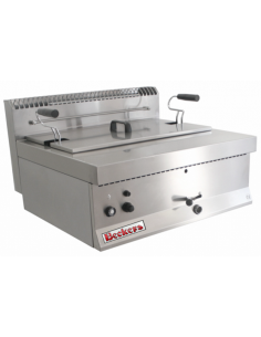 Friggitrice a Gas FPG21 con Rubinetto Vasca Grande Olio 21 Lt