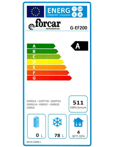 Armadio Congelatore in Lamiera Abs 130 Lt - G-EF200