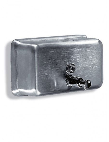 Dispenser Sapone Liquido con Pulsante Inox Satinato 1,1 lt - DJ0112CS