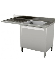 Lavello su Armadio con Vano Lavastoviglie 130x70x85h cm - LSBE1VG137