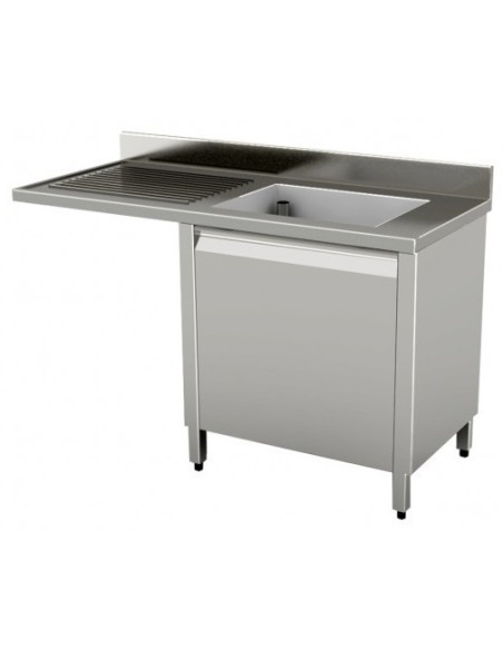 Lavello Armadiato a Sbalzo per Lavastoviglie 130x60x85h  LSBE1VG13/6